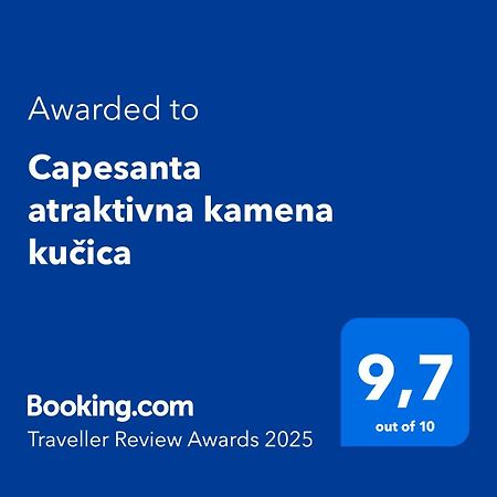 Capesanta Atraktivna Kamena Kucica Villa Lukoran Bagian luar foto